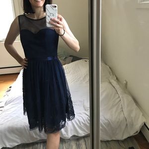 Eliza J navy dress